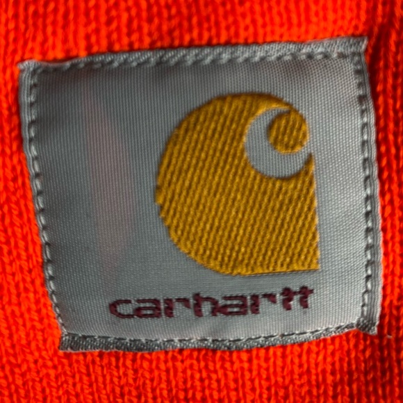 Carhartt beanie men’s hat in orange *NEW* - Picture 4 of 5